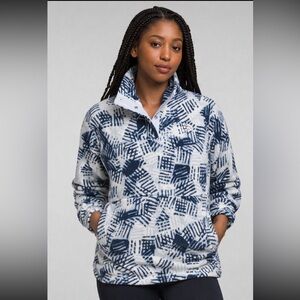 THE NORTH FACE Women's Pali Pile Fleece ¼ Snap Crosshatch Camo Print women's M
